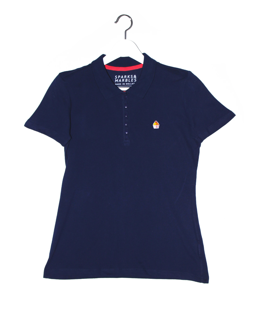 Polo – Blauw/Cupcake